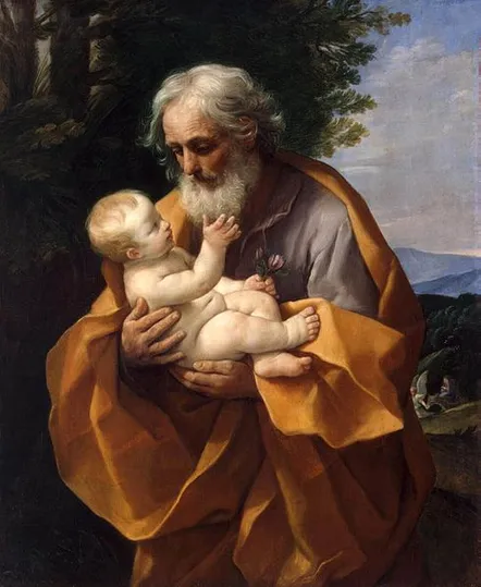 Thánh Giuse cùng Hài nhi Giêsu (Guido Reni 1575-1642)