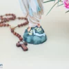 Tượng Đức Mẹ Lộ Đức, chiều cao 15 cm, 20 cm, màu trắng hồng M6