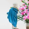 Tượng Đức Mẹ Vô Nhiễm Nguyên Tội 15 cm, 20 cm màu xanh nước biển M1