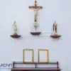 Bàn thờ Chúa, tượng cao 40 cm, mã màu M1, bệ thờ gỗ B2
