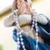 Tượng Đức Mẹ Vô Nhiễm Nguyên Tội, cao 40 cm, màu M1